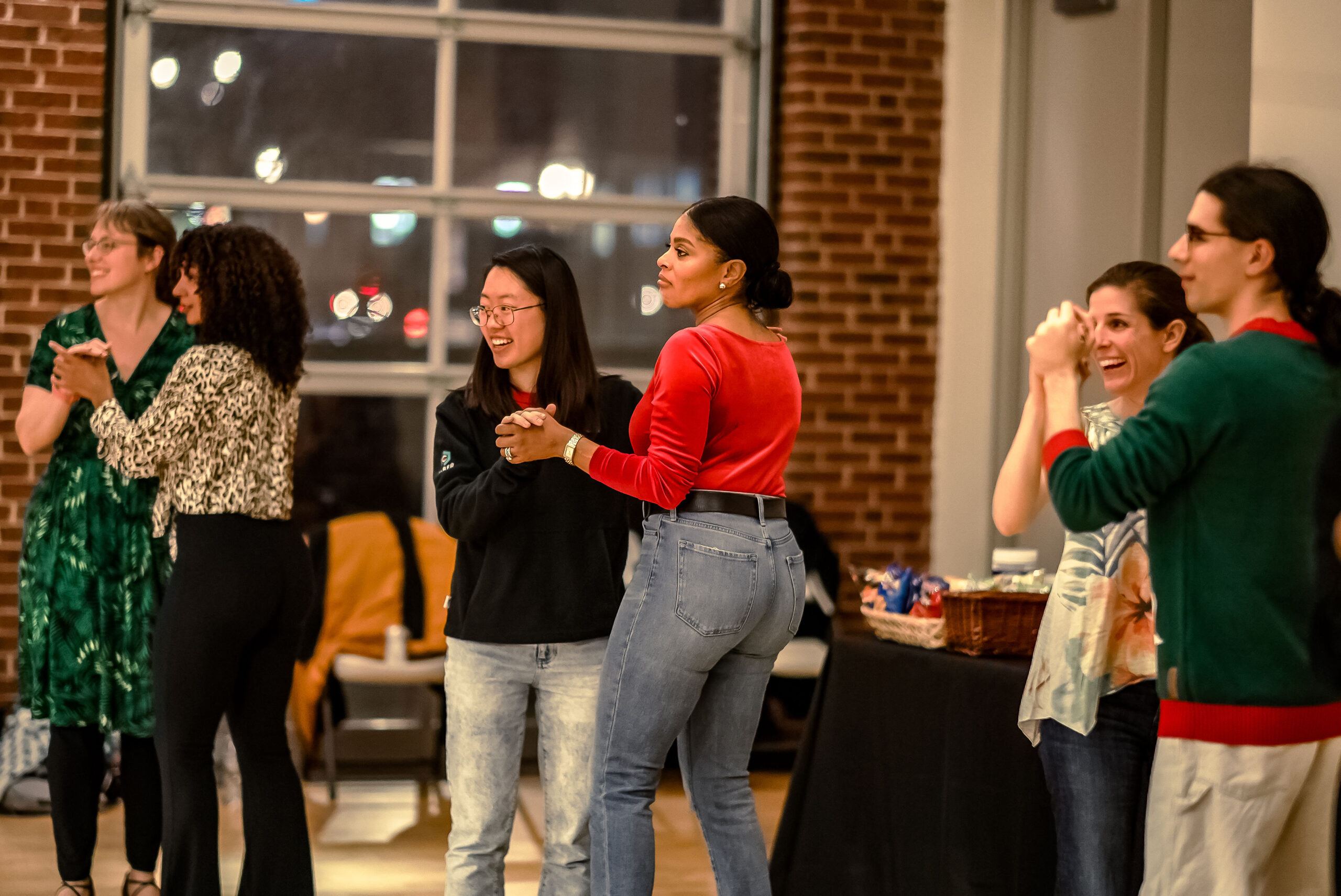 Partners sharing a Cuban dance at a DC Casineros social